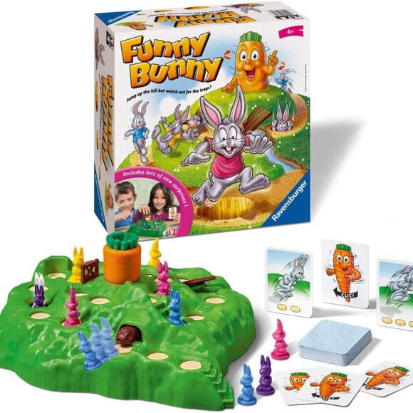 New Sealed Ravensburger Game Funny Bunny 4 Years Plus -Quick and Fun Family Game - Picture 1 of 15
